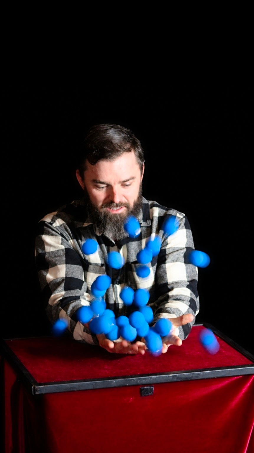 Daniel Shields blue sponge ball magic - supplied photo.jpg