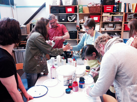 Workshop van Mirjam Peters resultaten deelnemers Experimenteren en smeren Mirjam Peters