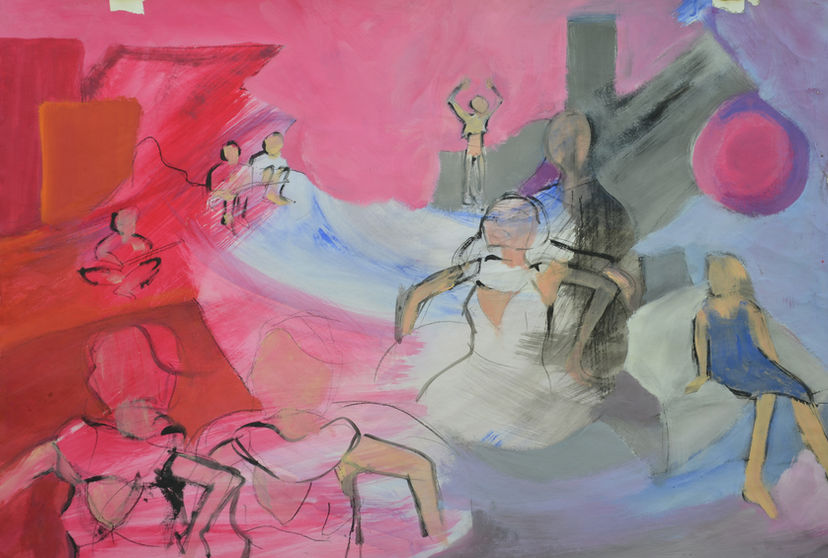 schilderij acryl mysterie parallel universum