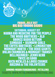 petaluma music festival poster