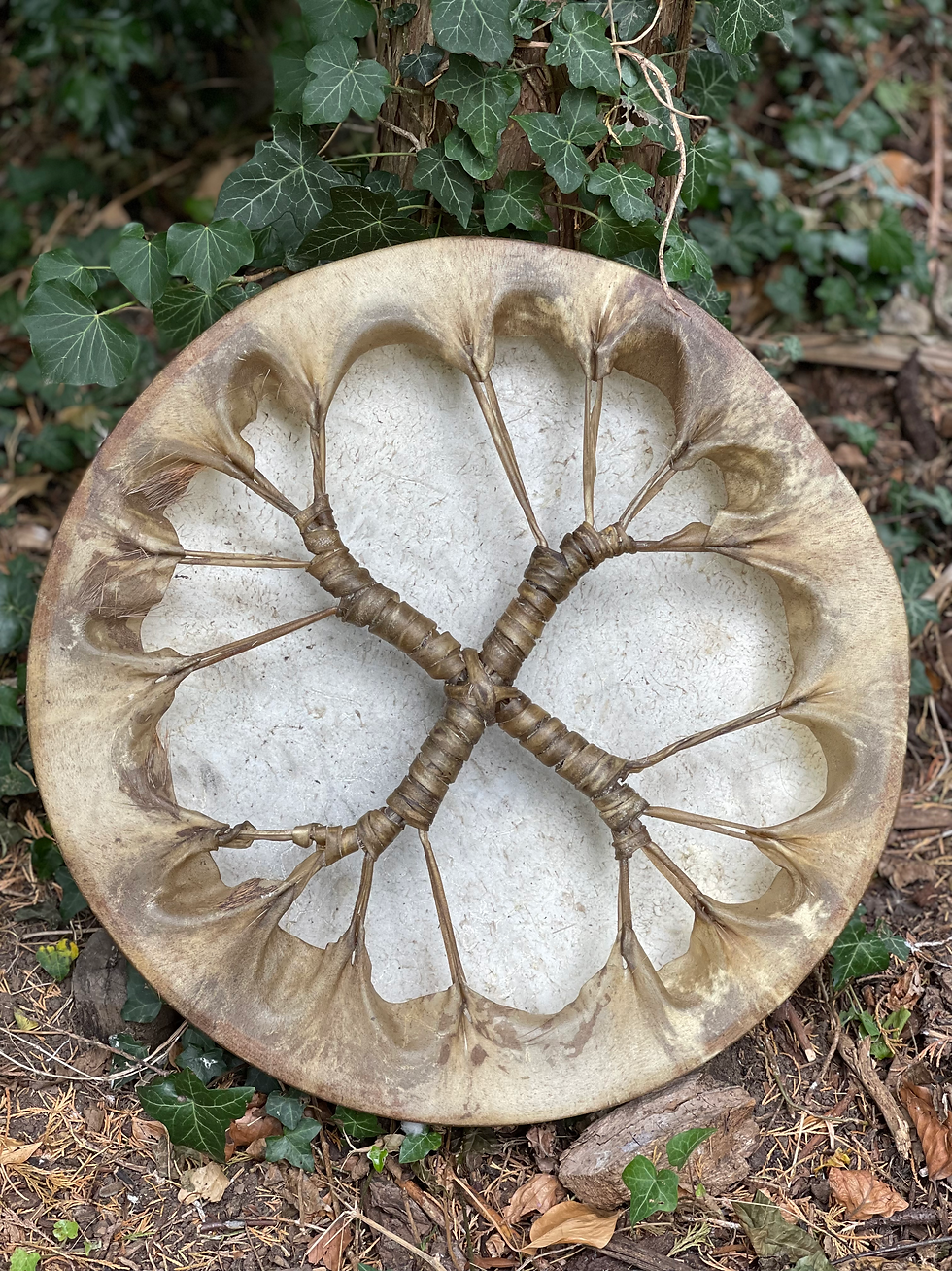 Thumbnail: Norfolk Frame Drum with willow beater