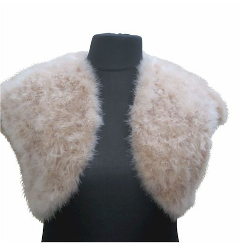 Thumbnail: Real Feather Fur Bolero