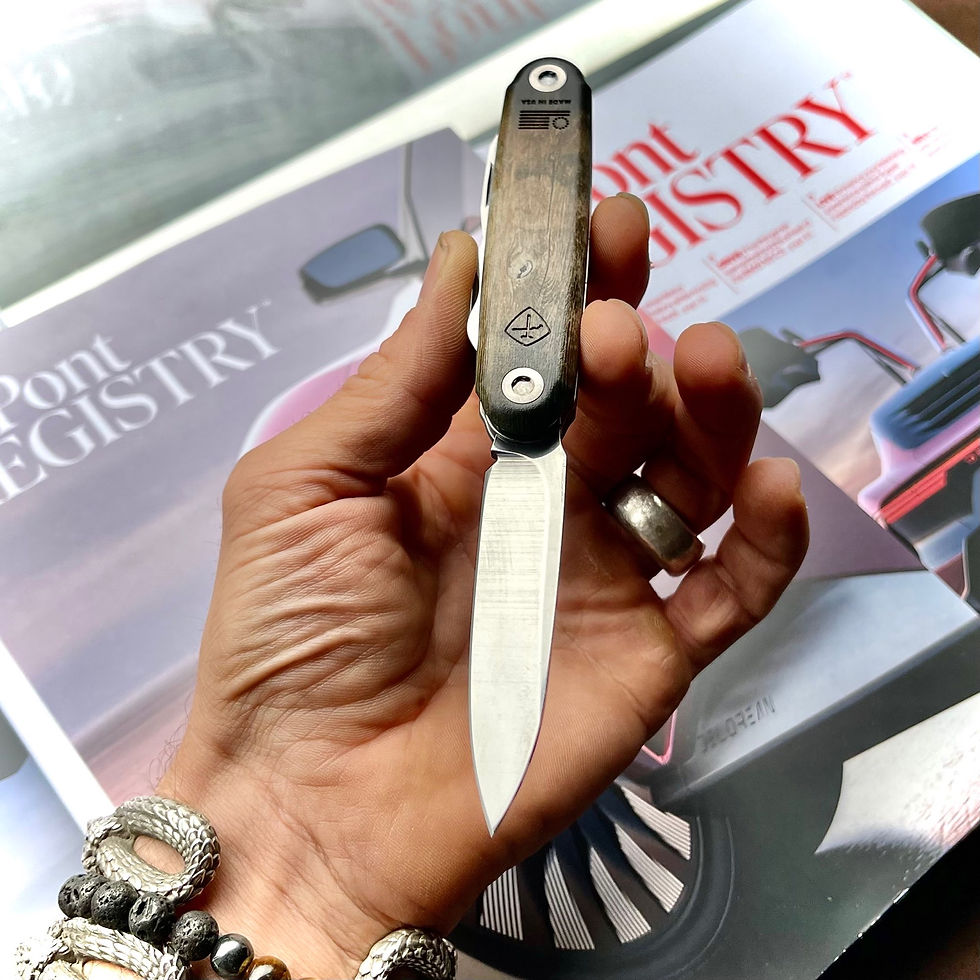 Thumbnail: ASK Knives The Jefferson - TMG Exclusive Woodgrain Limited Edition Knife