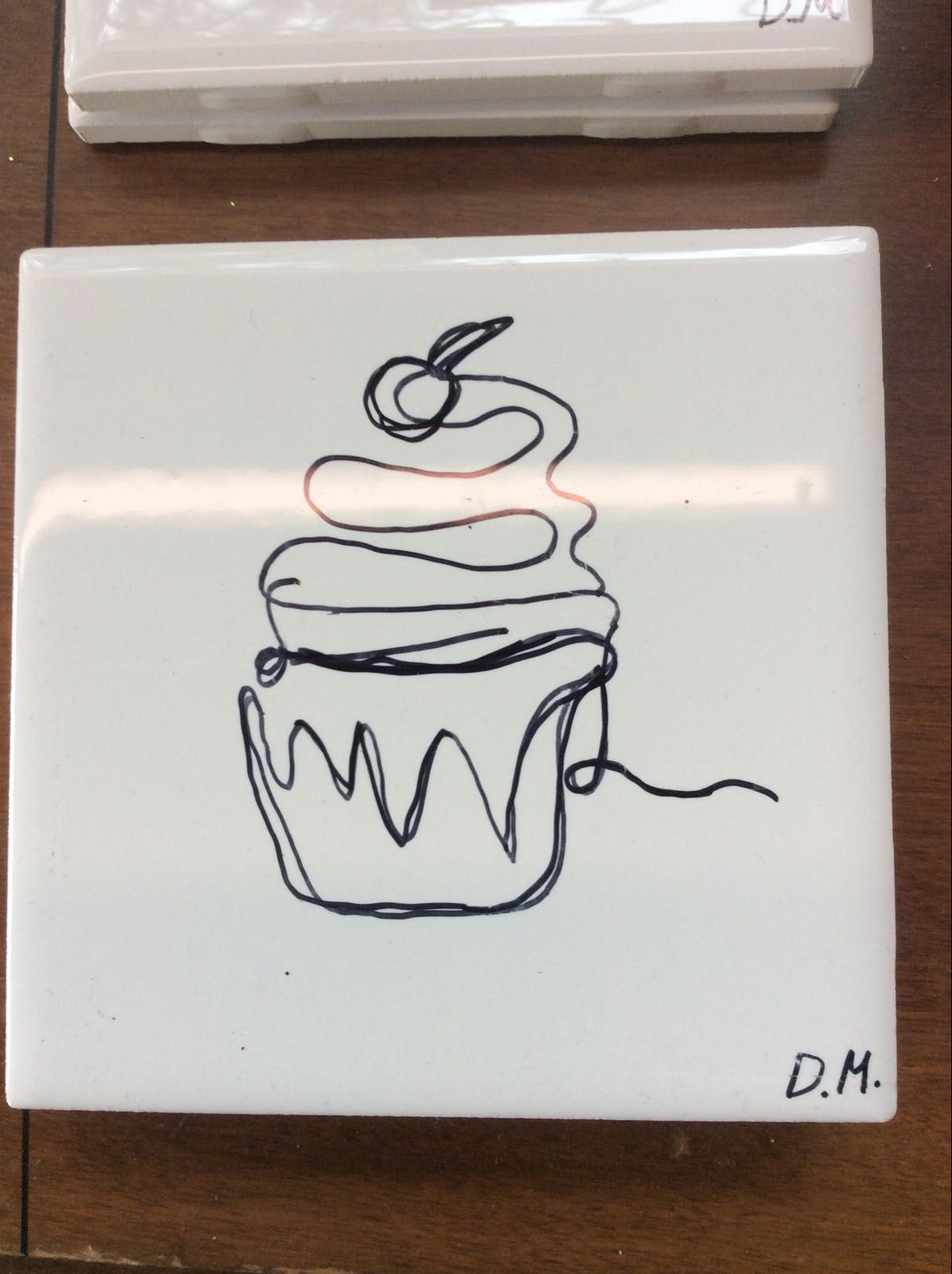 Cupcake coaster