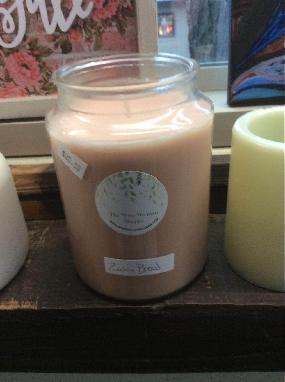 Large Round Zucchini Bread Candle