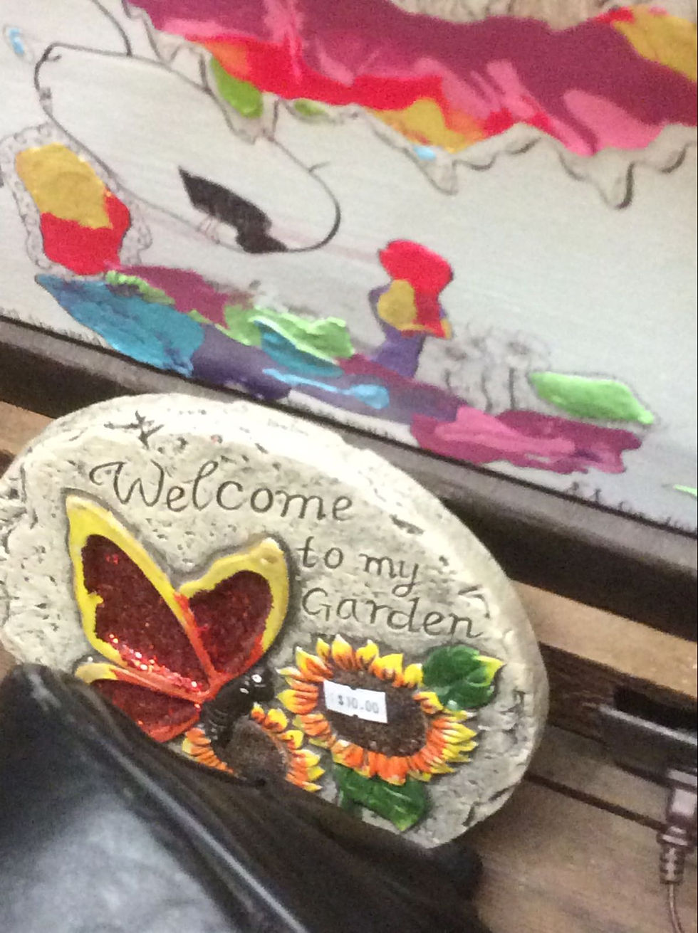 Welcome to my Garden Step Stone