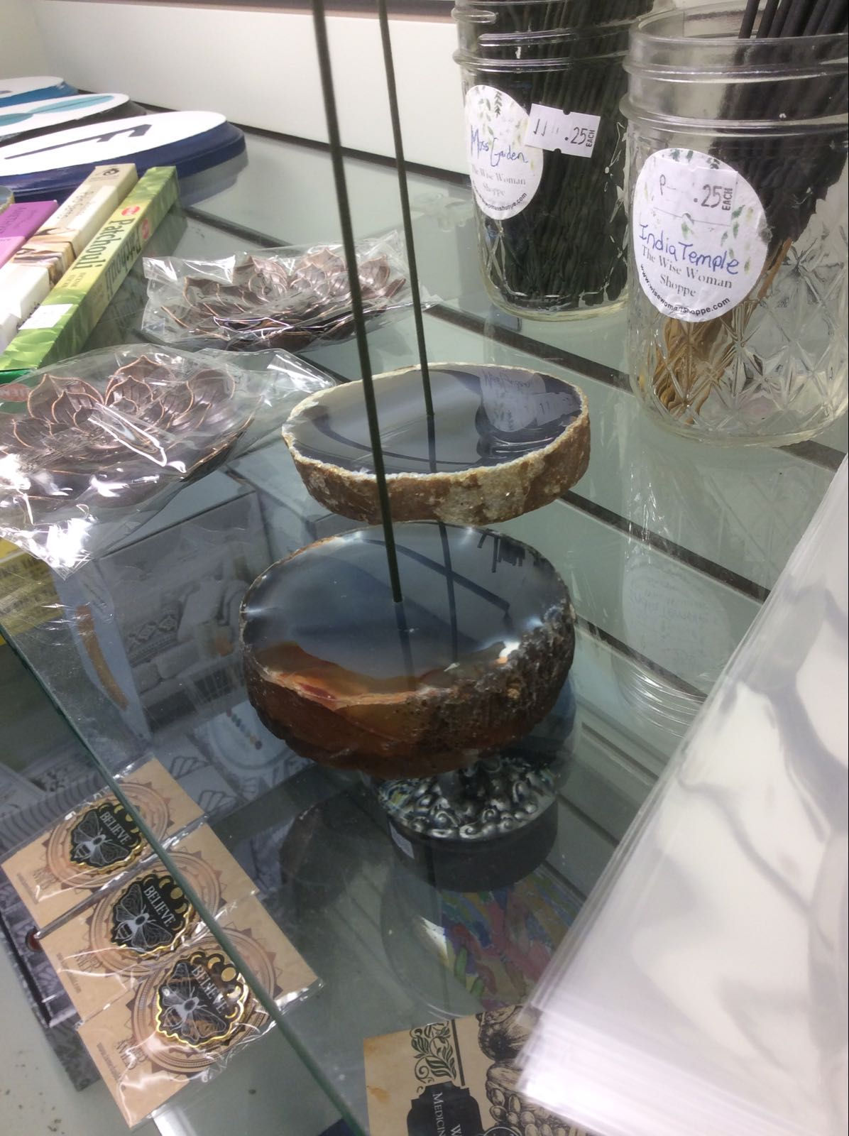 Brown Agate Incense Holder
