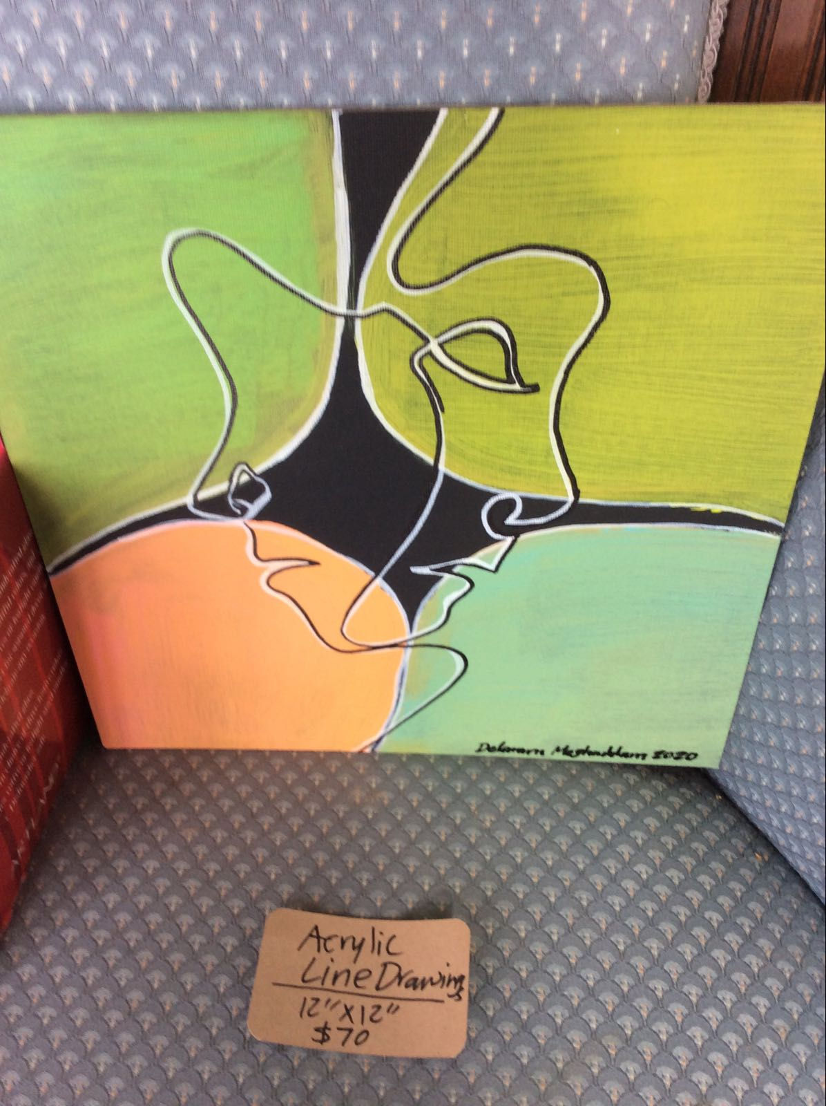 Acrylic line drawing 6