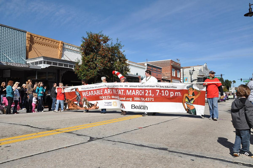 Walking in the parade