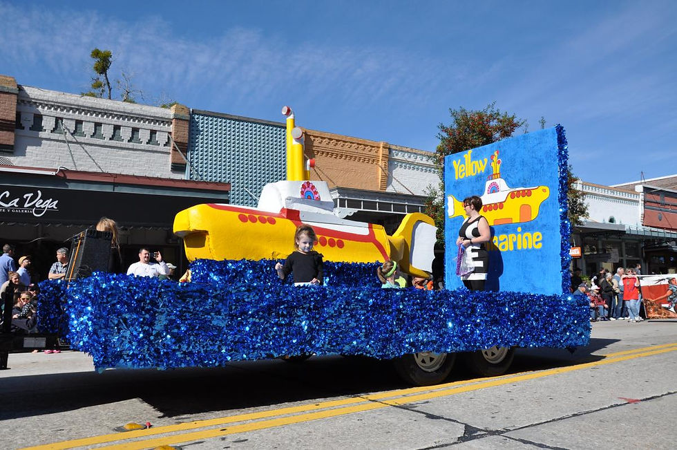 Float in the parade