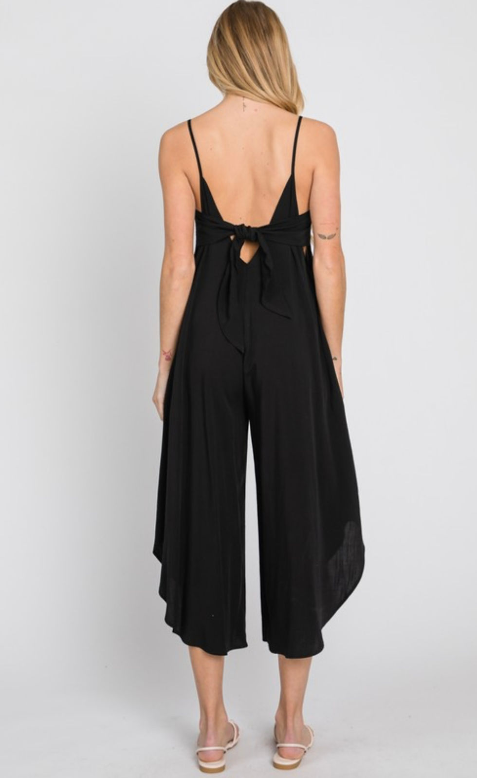 Thumbnail: copy of Woven Cami Jumpsuit w/ Back Self Tie