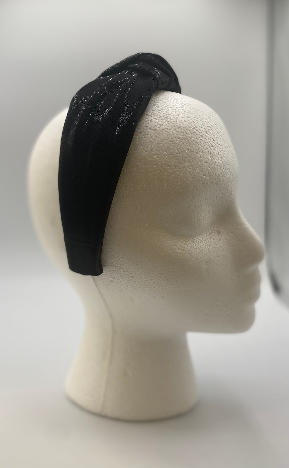 Thumbnail: Handmade Red & Black Thick Top Knot Headband