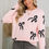 Thumbnail: Bow Print Long Sleeve Loose Fit Sweater