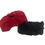 Thumbnail: Handmade Red & Black Thick Top Knot Headband