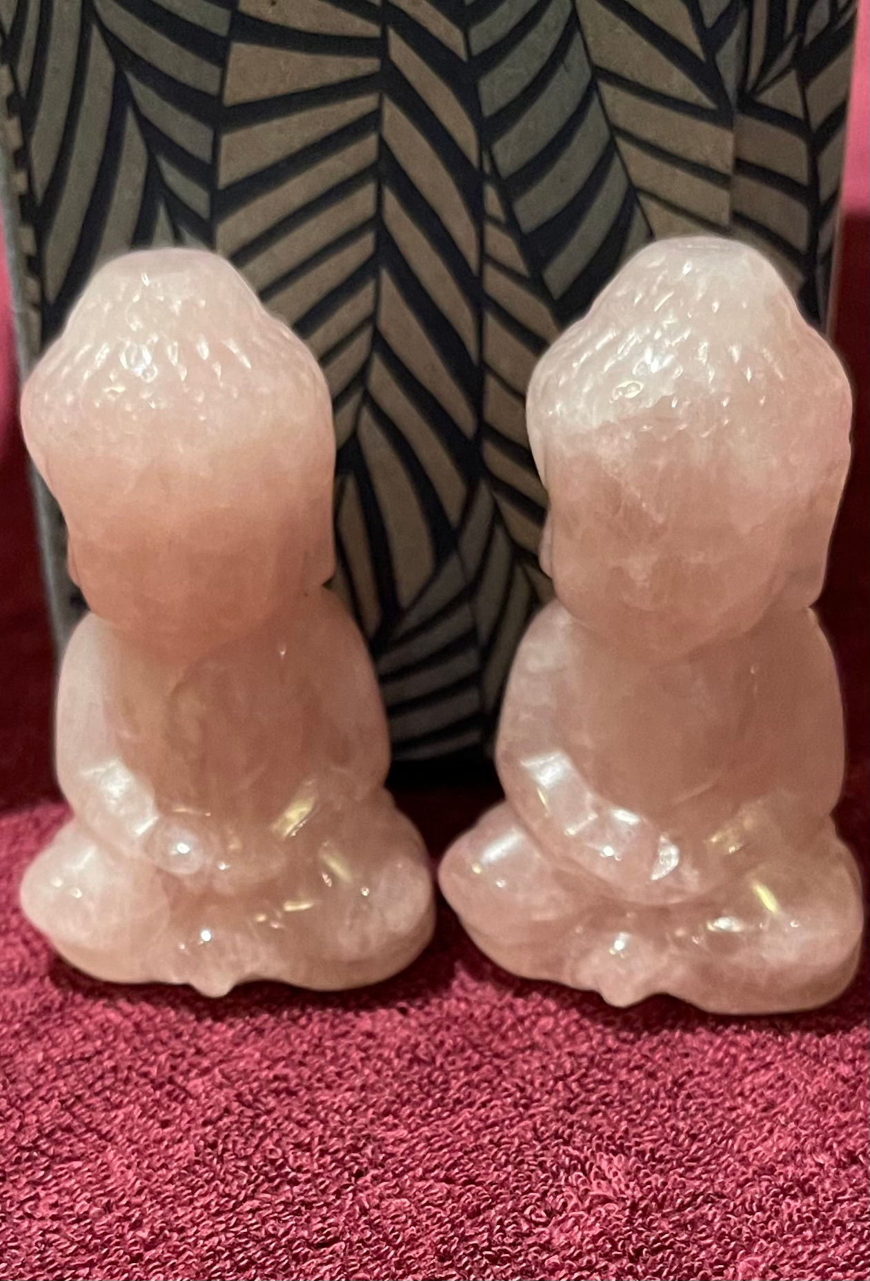 Bouddha Indien Quartz rose