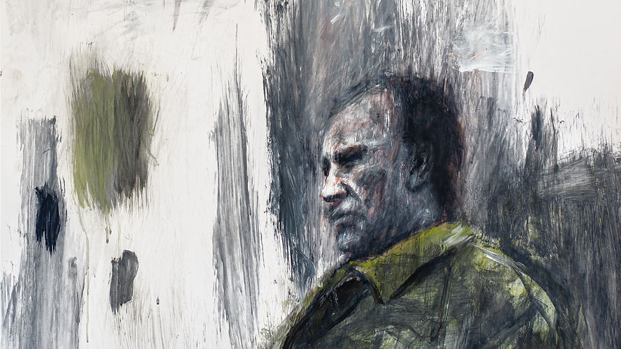 Johann Louw_In die woud poele water_2025_Gouache and Watercolour on Paper_128 x 96 cm_Uniq