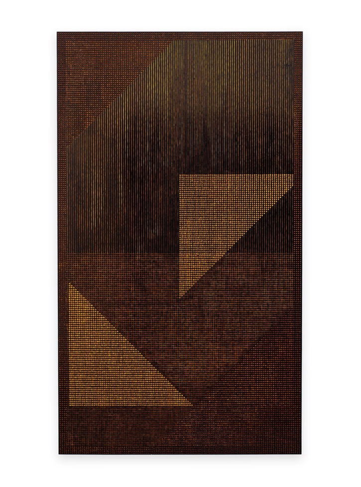 Bonolo Kavula_Relief wood Carving I_2023_Indian Ink on Wood Carving_Wood Print_211 x 122 x