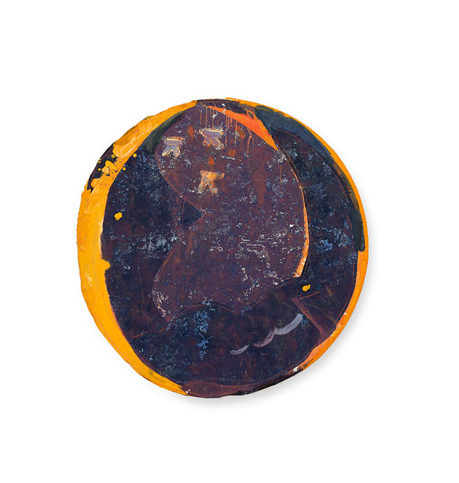 Gommaar Gilliams_Cosima_2024_Oil, Oil Stick and Acrylic on Wooden Board_110 x 110 cm