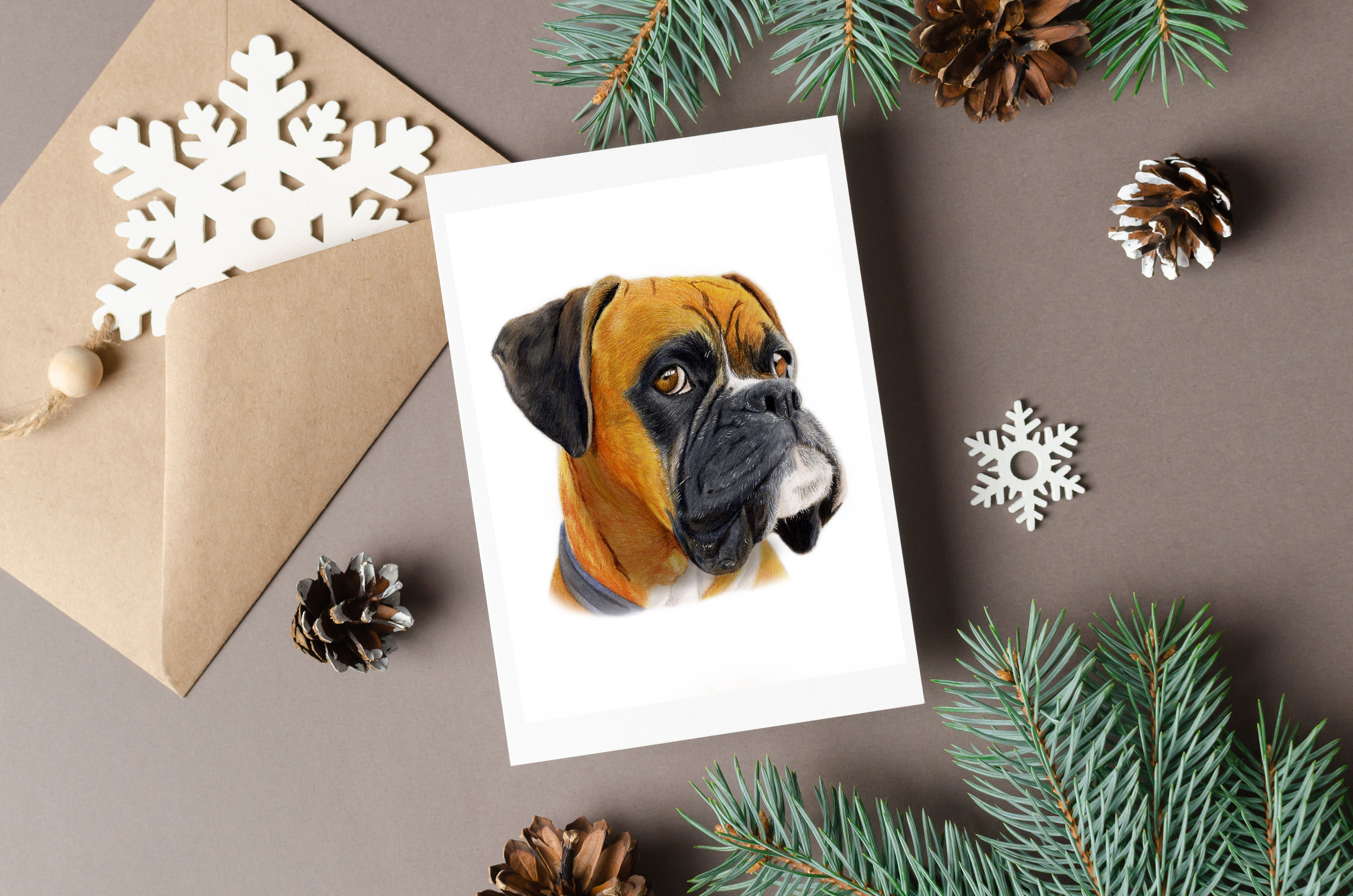 Boxer Greeting Card