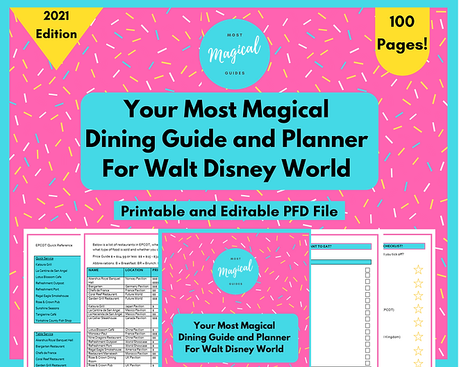 Dining Guide and Planner - Cover - 2021.