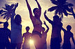 Fête sur la plage