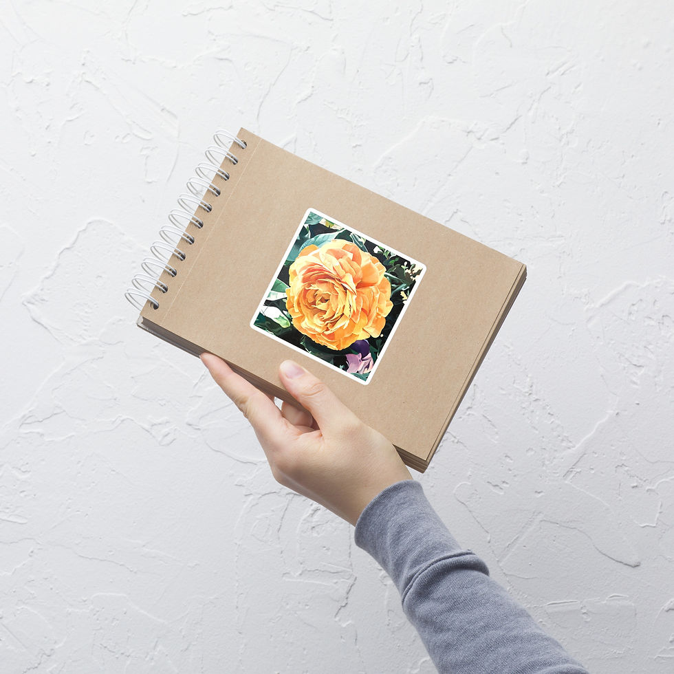 Thumbnail: "Gold Rose" - Bubble-free stickers