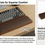 Thumbnail: Ergonomic Wooden Keyboard Wrist Rest – 100% Teak Wood with Soft Leather Cushion