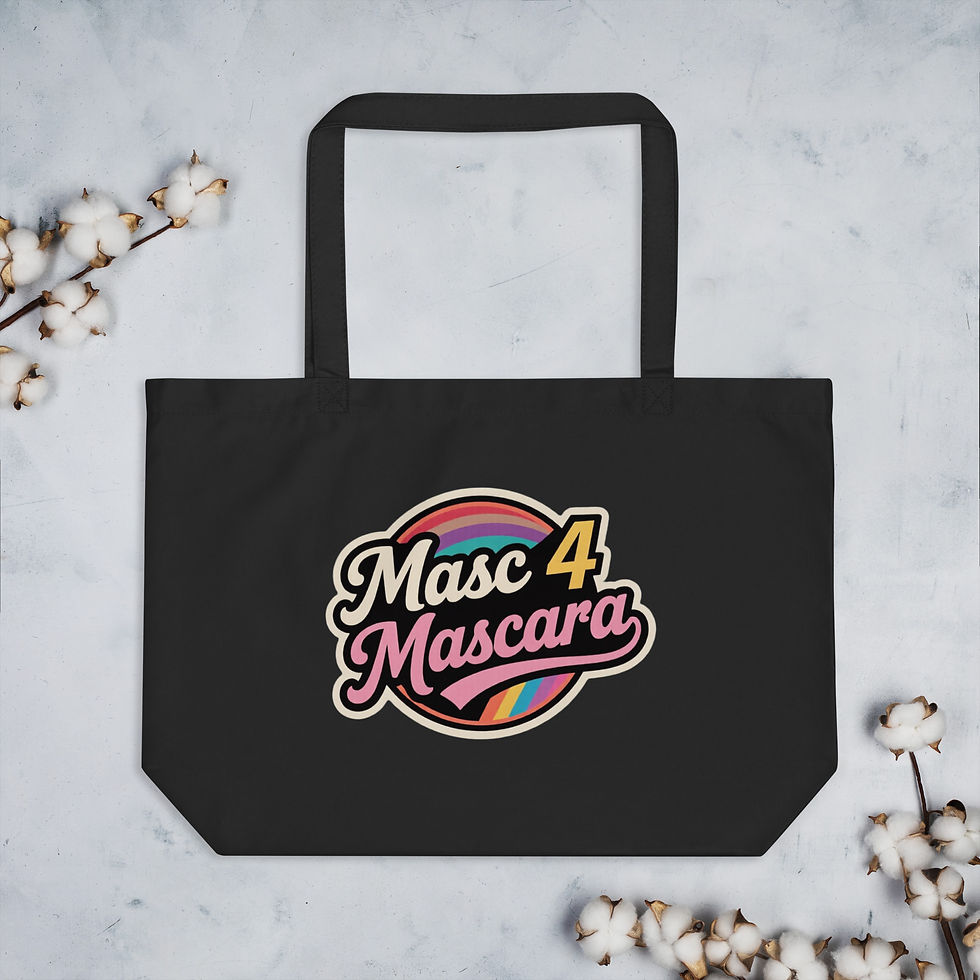 Thumbnail: Large organic MASC 4 MASCARA tote bag