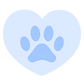 Heart paw