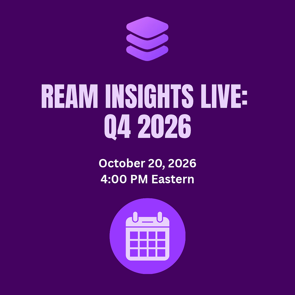 Ream Insights Live: Q4 2026