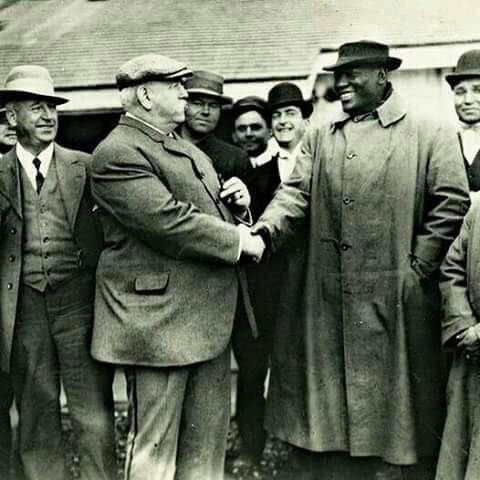 THE HAND SHAKE: "THE GALVESTON GIANT & "THE BOSTON STRONG MAN"