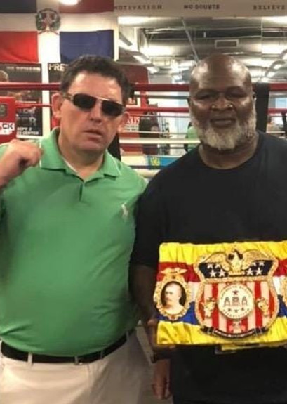ABA Owner Dean Smith with James "Lights Out" Toney (77-10-3)
