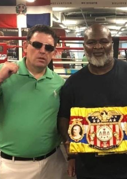ABA Owner Dean Smith with James "Lights Out" Toney (77-10-3)