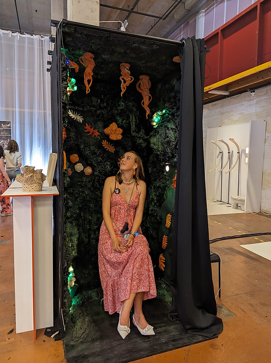 Juna Miedema in her graduation installation