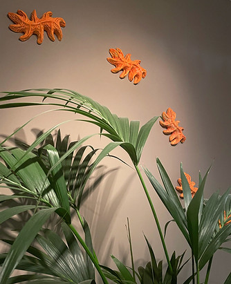 Small Hedera wall sculptures | Installation