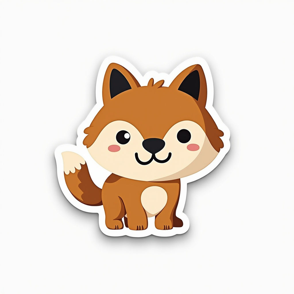 Illustrated Animal Sticker
