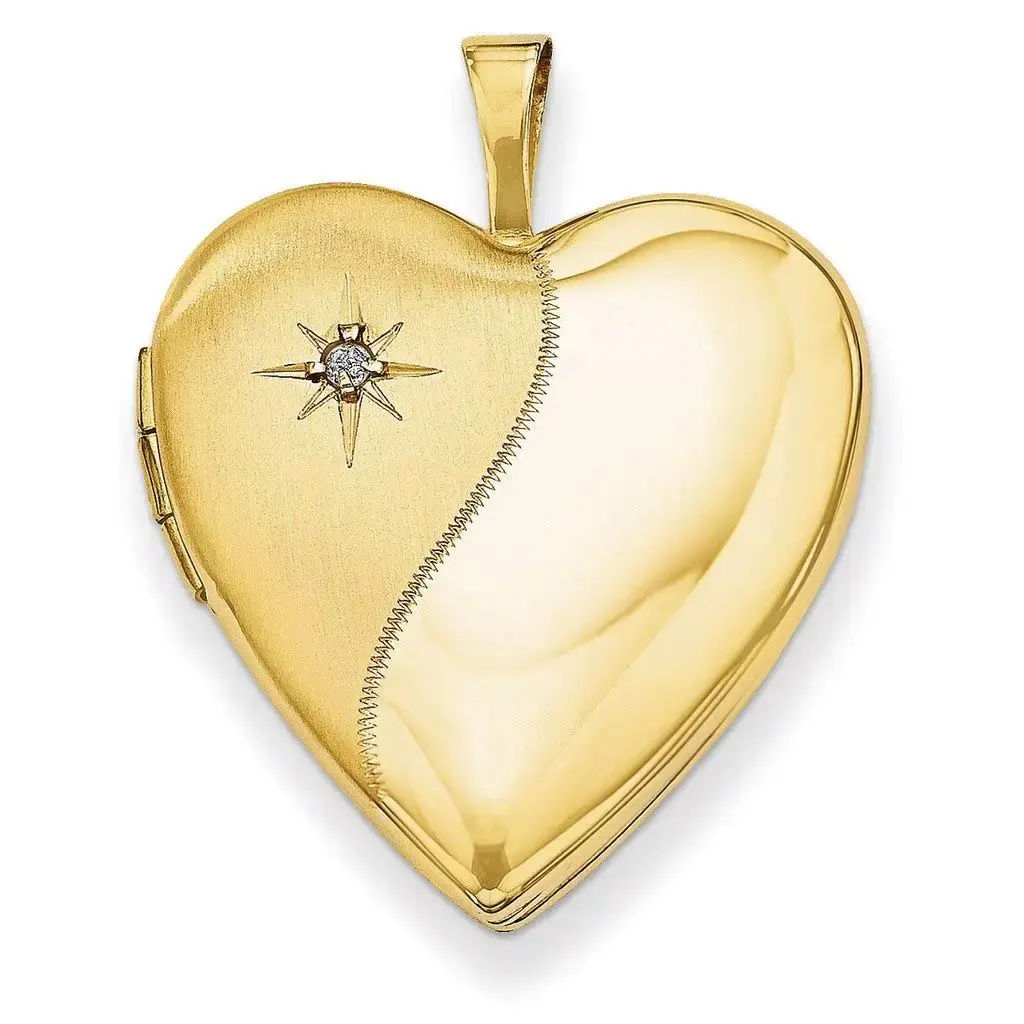Sunburst Heart Locket
