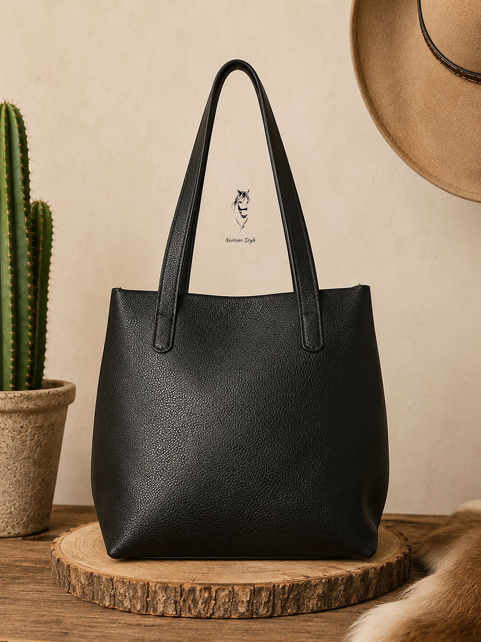 Miniatura: Bolso CH Cuero Natural