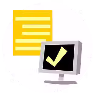 Computer screen with code and a checkbox