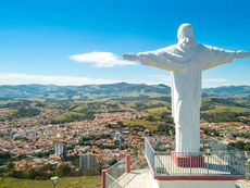 Mirante do Cristo em Socorro/SP, circuito das águas