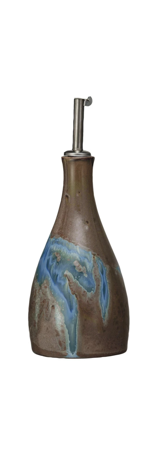 Thumbnail: 10 oz. Stoneware Oil Cruet, 3 Styles