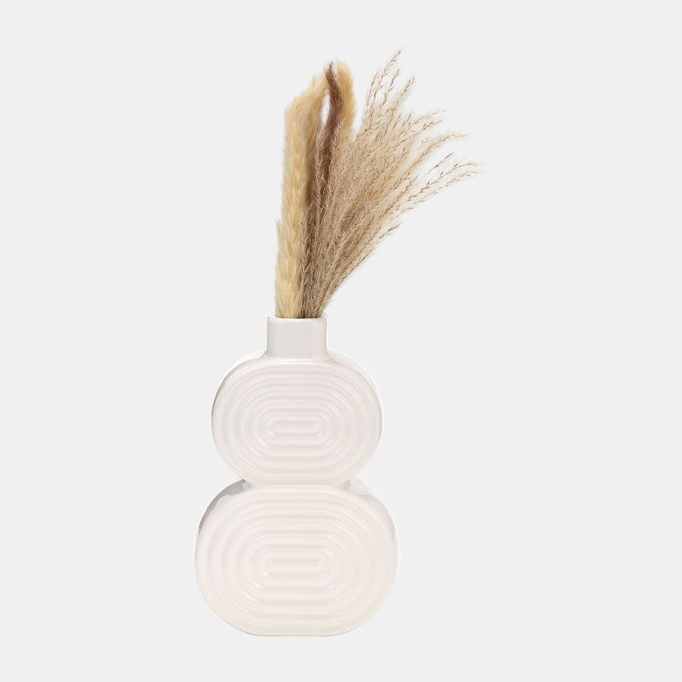 Thumbnail: Cer, 10" Stacked Circles Vase