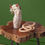 Thumbnail: Ceramic, 8" Perched Owl, Ivory