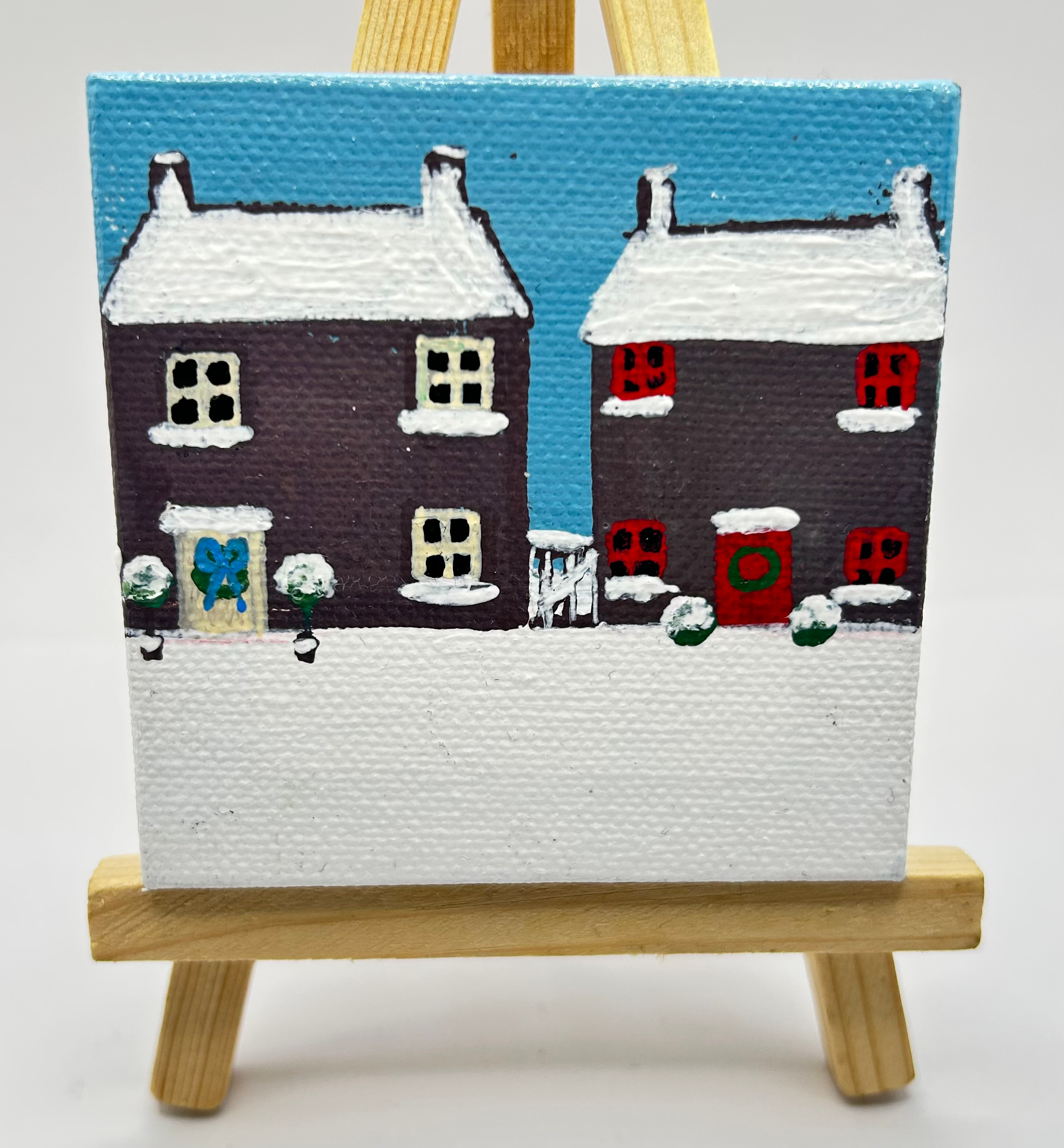 Mini winter House painting 
