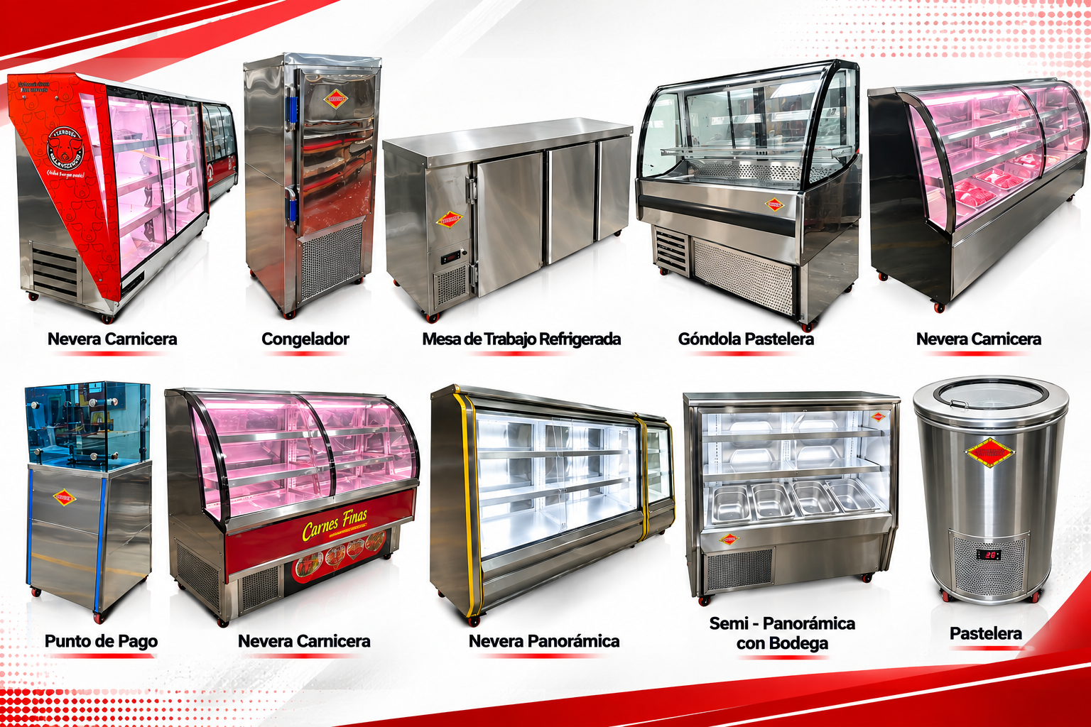 Catálogo completo de equipos de refrigeración comercial e industrial