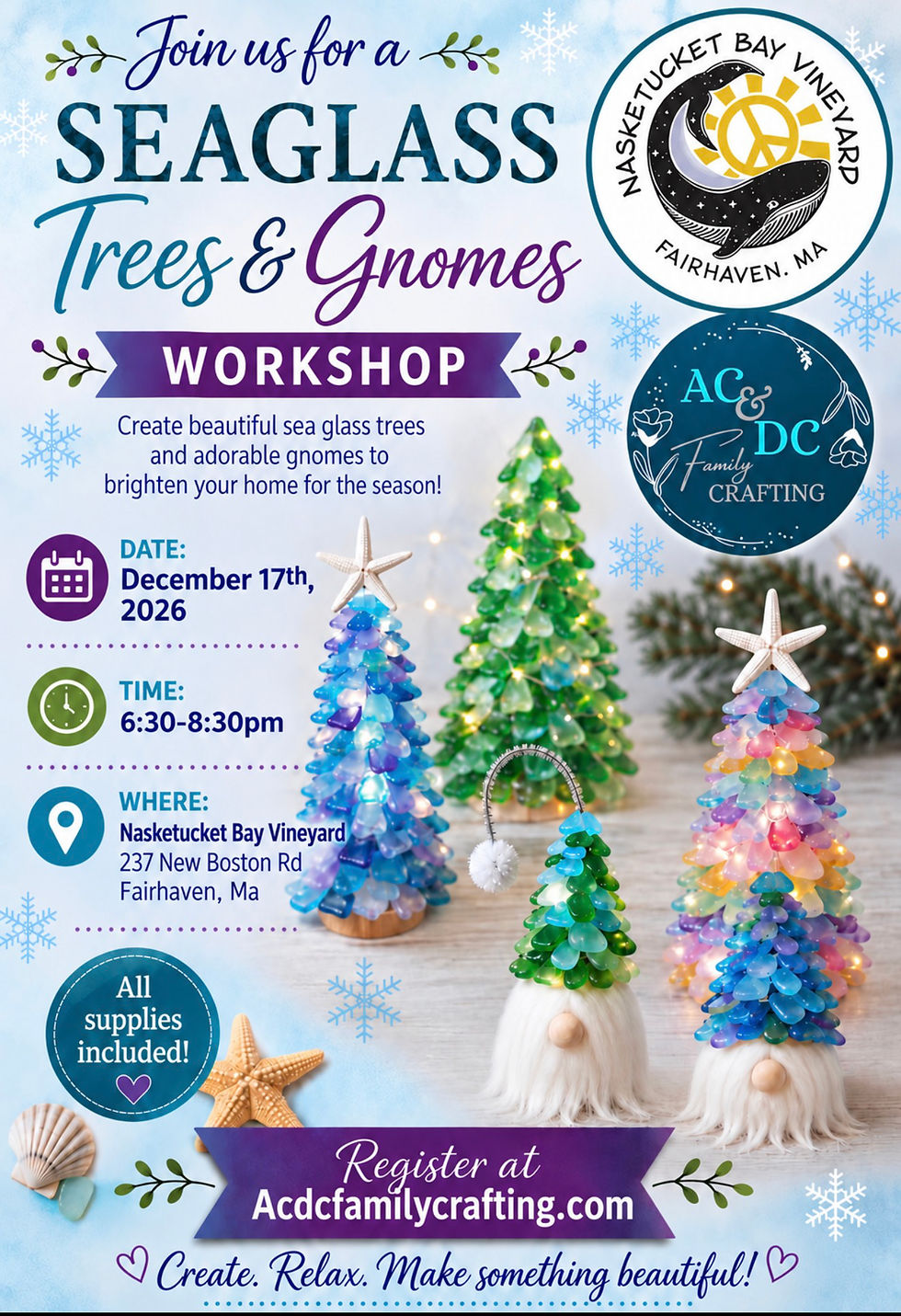 DIY Seaglass Trees