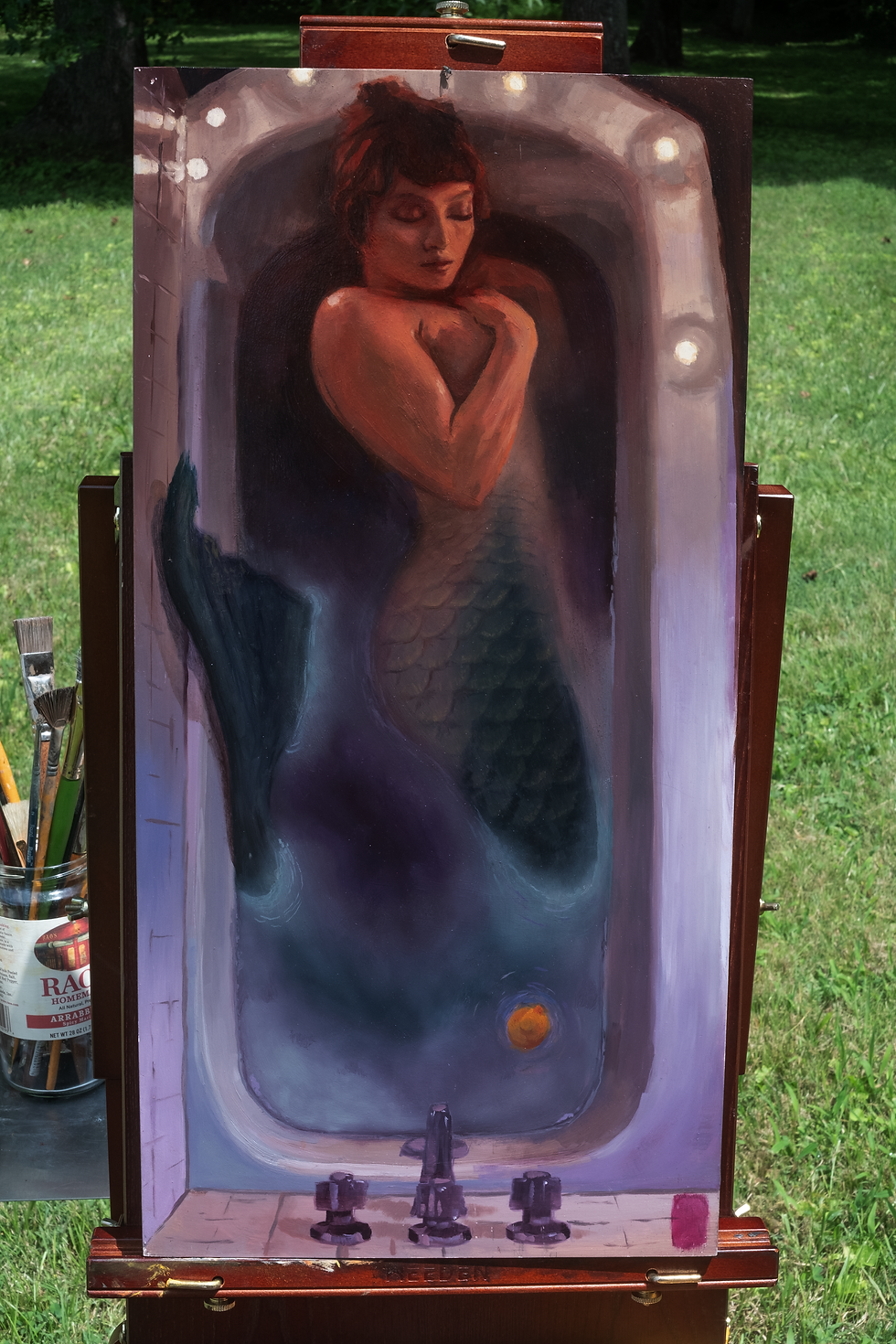Thumbnail: Beyond the Sea 12"x24" Oil on Panel