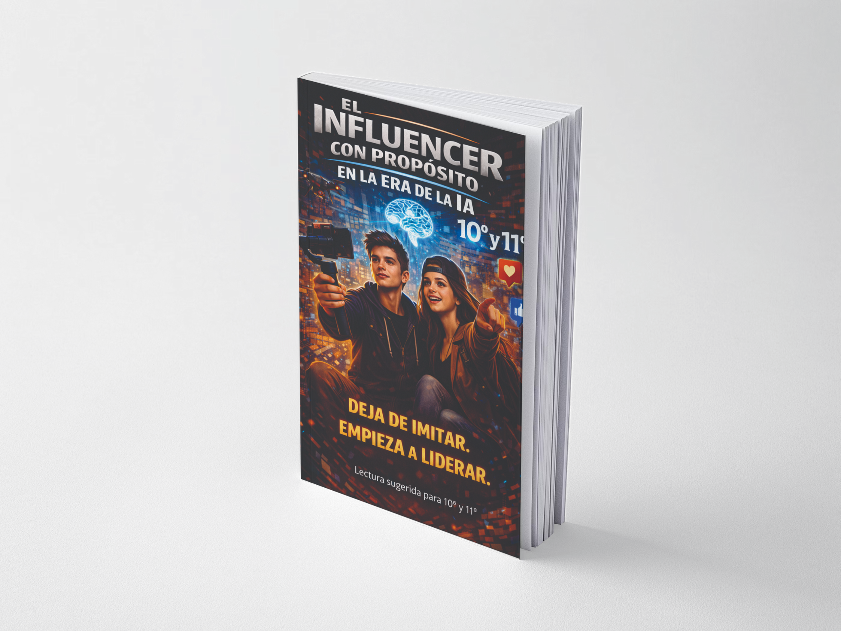 Portada de El influencer con propósito en la era de la IA – Grados 10.º y 11.º – Casa Editorial Salamandra