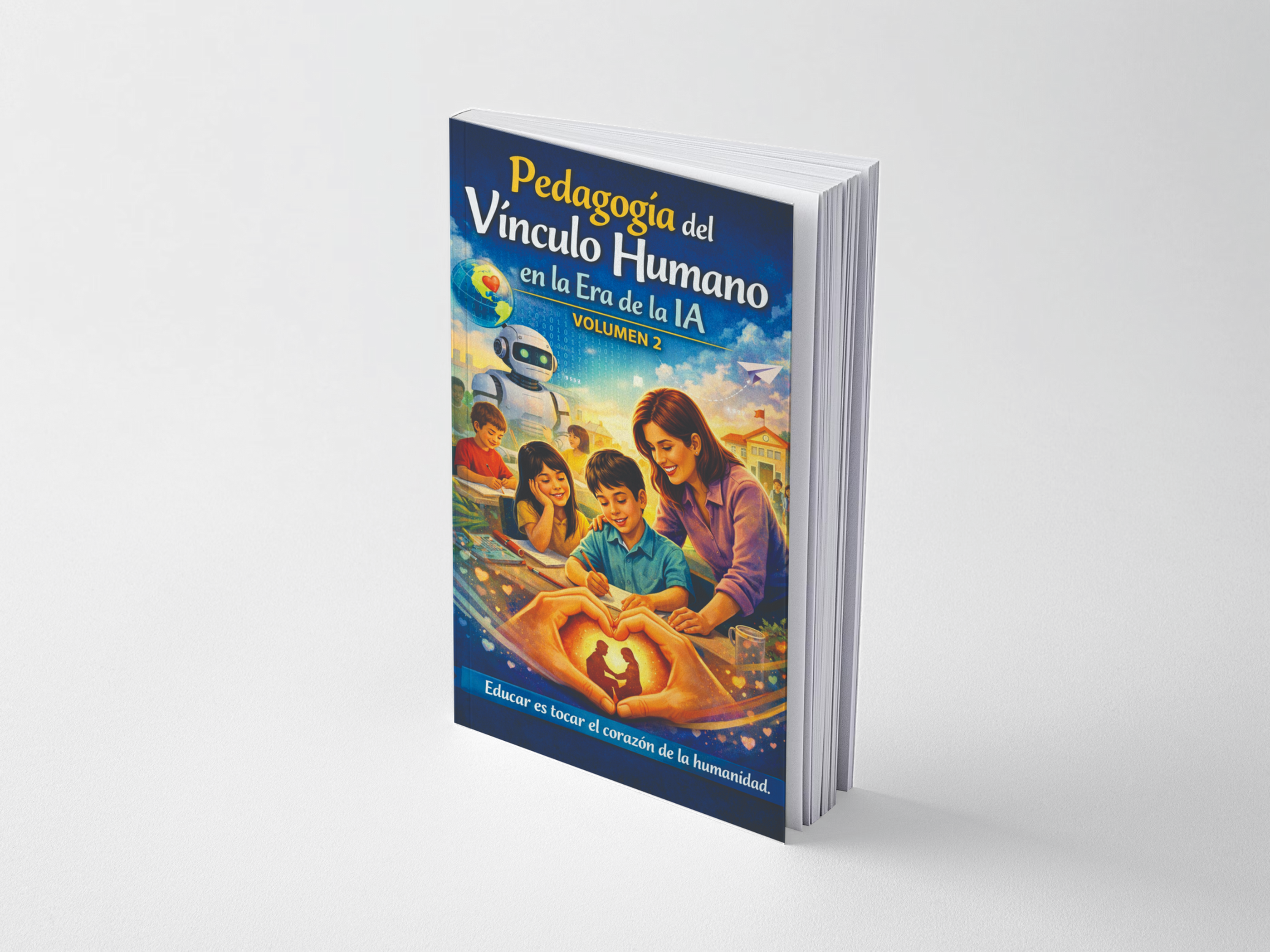 Portada de Pedagogía del vínculo humano en la era de la IA · Vols. 1 y 2 – Casa Editorial Salamandra