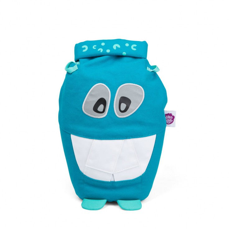 AFFENZAHN Rucksack 6 Liter Bio-Baumwolle Monster Freund petrol